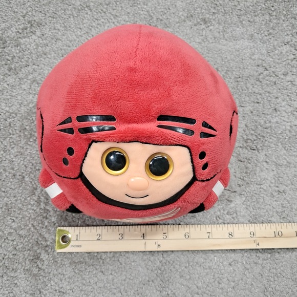 Ty Detroit Red Wings NHL Hockey Plush Set 3 Sizes Red White Black Logo NHL Wings